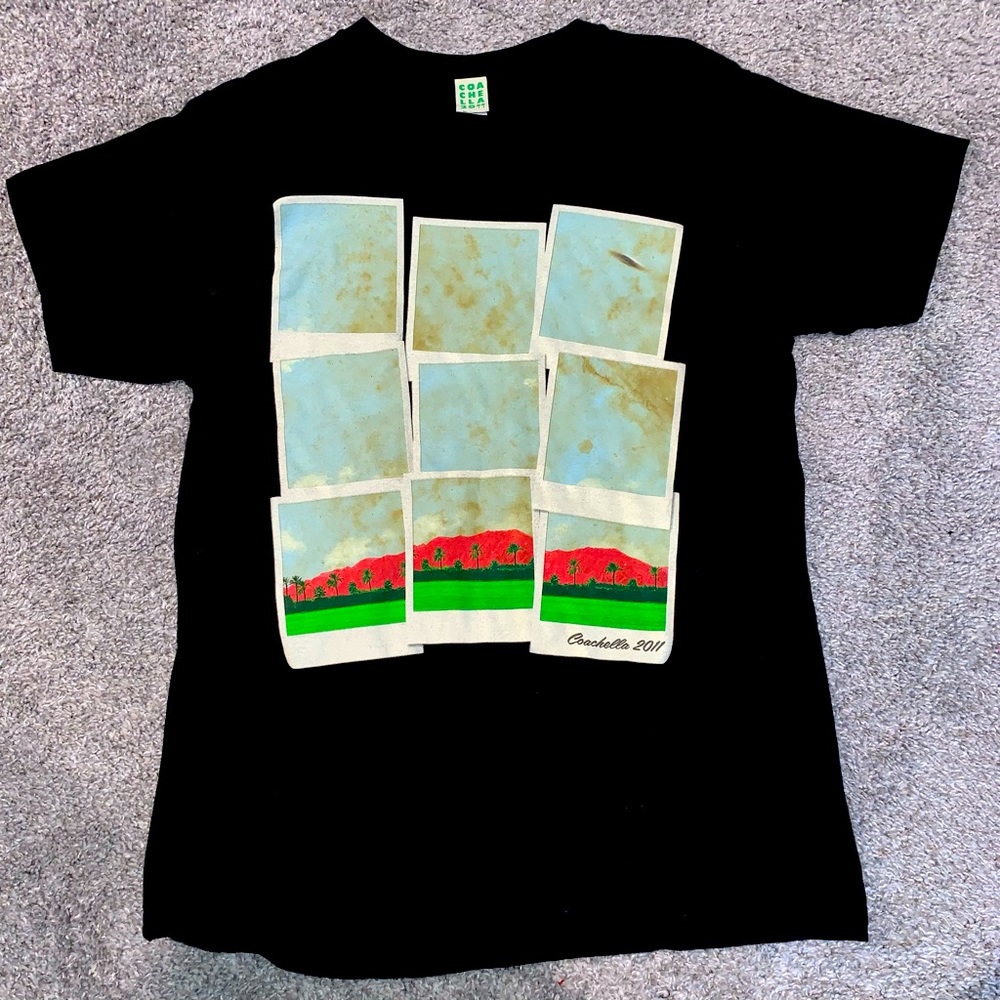 COCHELLA 2011 SHIRT TSHIRT TEE VINTAGE RARE BLACK MEDIUM